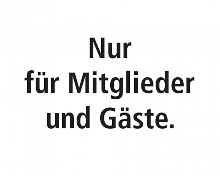 Hinweisschild Mitglieder und Gste