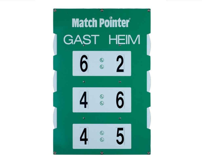 Spielstandanzeiger Mini-Maxi Scoreboard Anzeigetafel TennisCourt Match Pointer 