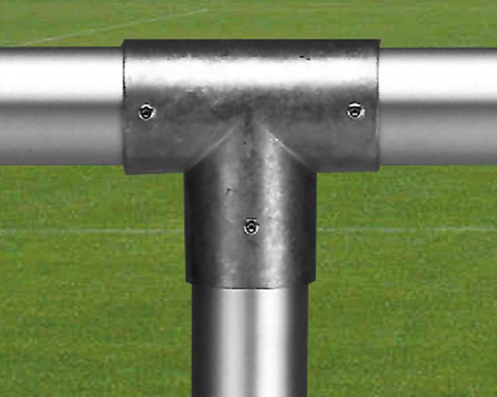 T-Verbindungselement Alu für<br> Sportplatz Barrierensystem ∅ 60mm