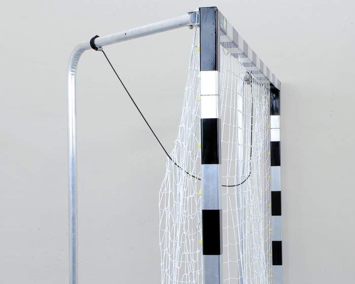 Handballtor Court Royal <br>mit klappbaren Netzbügeln <br>schwarze KU-Felder