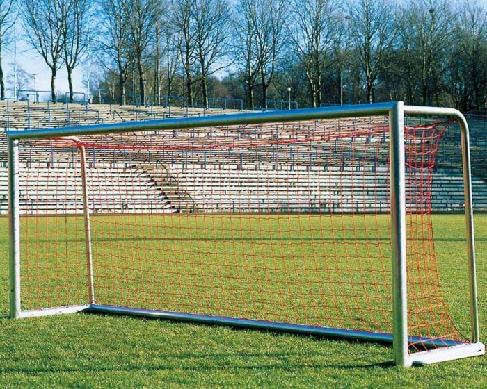Fußball Tornetz 3mm Netzstärke<br> Tortiefe oben 80cm unten 150cm<br> 5,15m breit, 2,05m hoch