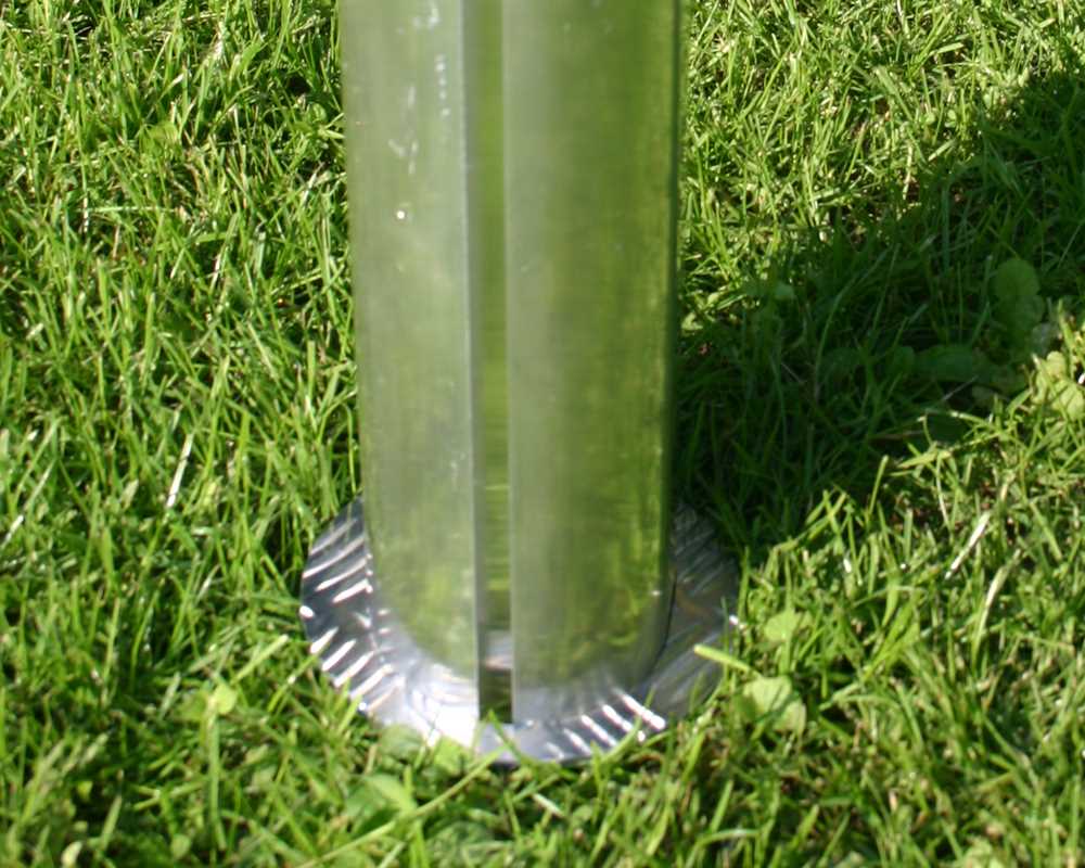 Pfostenmanschette für Fußballtor aus Oval-Profil 120x100mm