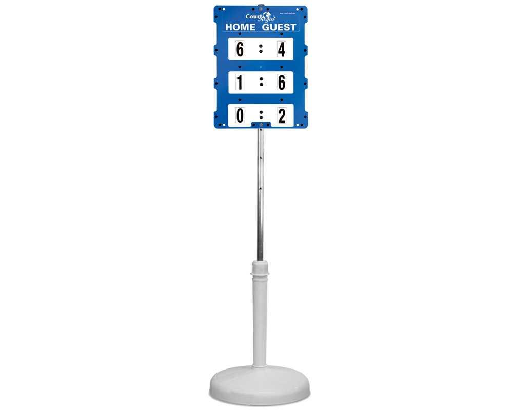 Tennis Spielstand Anzeigetafel Court Royal Pointer freistehend Farbe blau