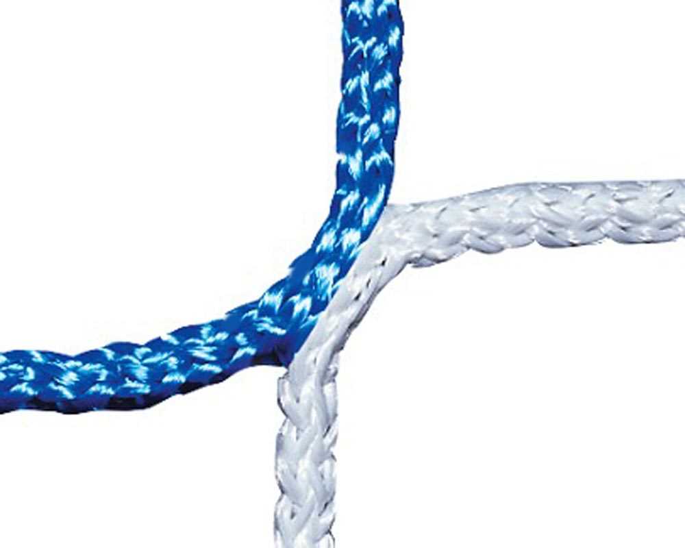 Fußball Tornetz 4mm Netzstärke Schachbrettmuster Tortiefe 200/200cm 7,50m breit, 2,50m hoch