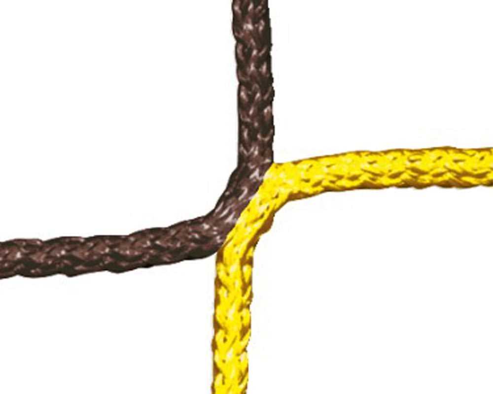 Fußball Tornetz 4mm Netzstärke 2-farbig Tortiefe 80/150cm 7,50m breit, 2,50m hoch