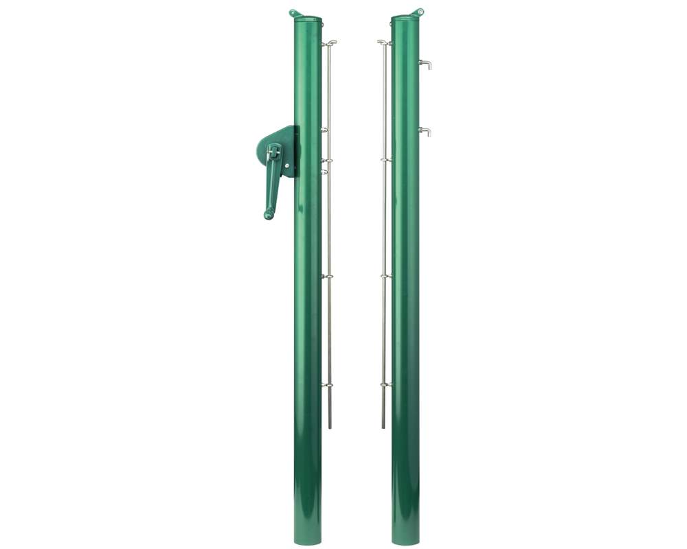 Padel Tennis Netzpfosten Court Royal 73 mm grün