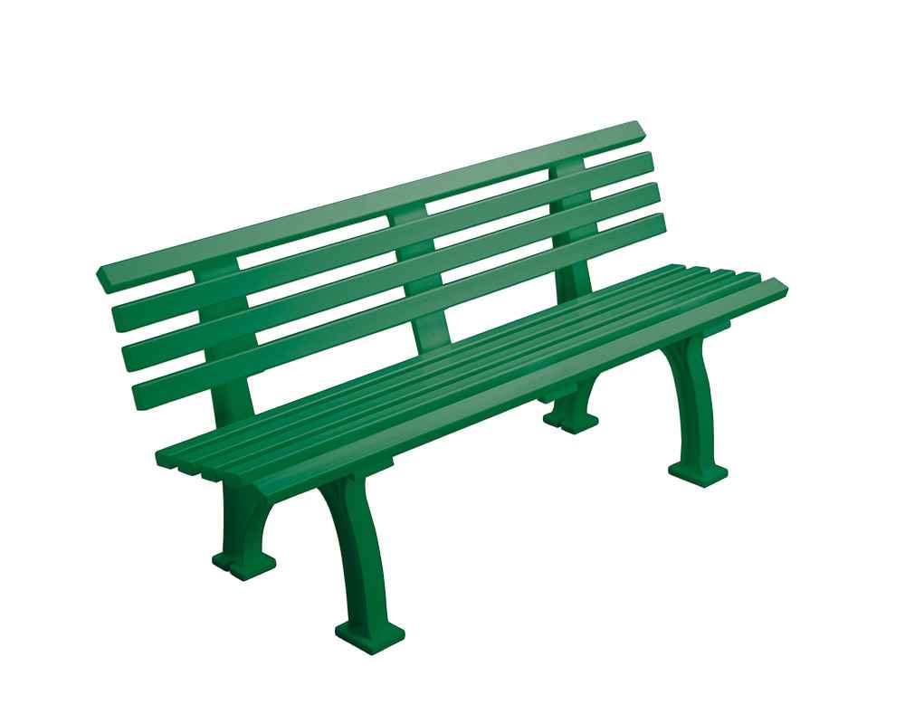 Tennis Sitzbank Freiburg grün Sitzbreite 150 cm