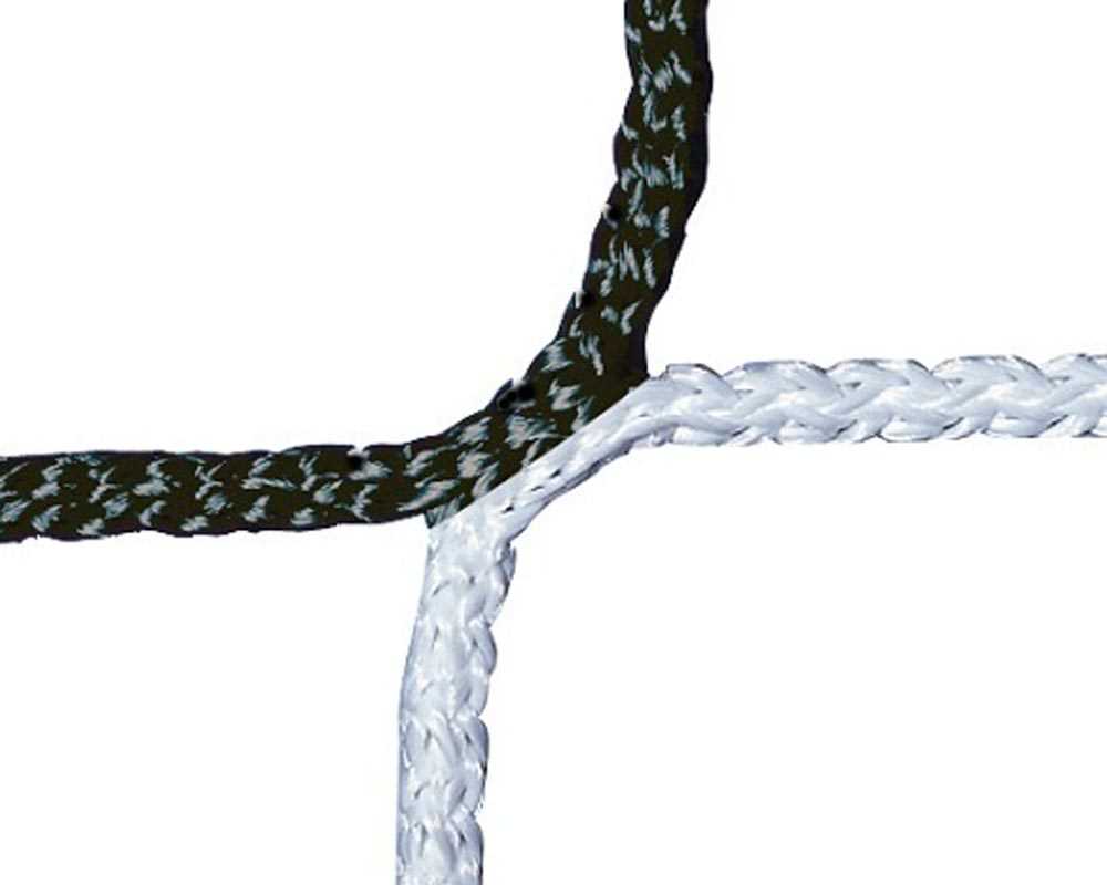 Fußball Tornetz 4mm Netzstärke 2-farbig Tortiefe 200/200cm 7,50m breit, 2,50m hoch