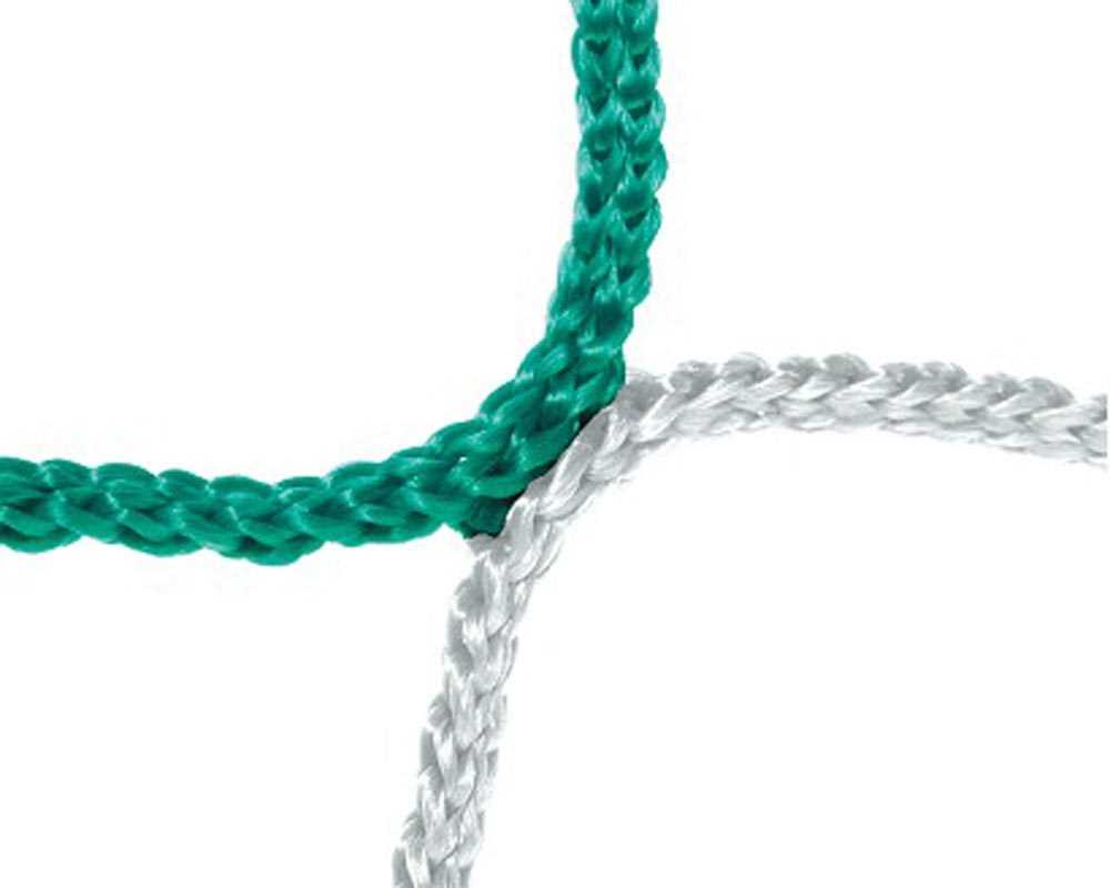 Fußball Tornetz 2-farbig in Schachbrettmuster Tortiefe 80/150cm 5,15m breit, 2,05m hoch